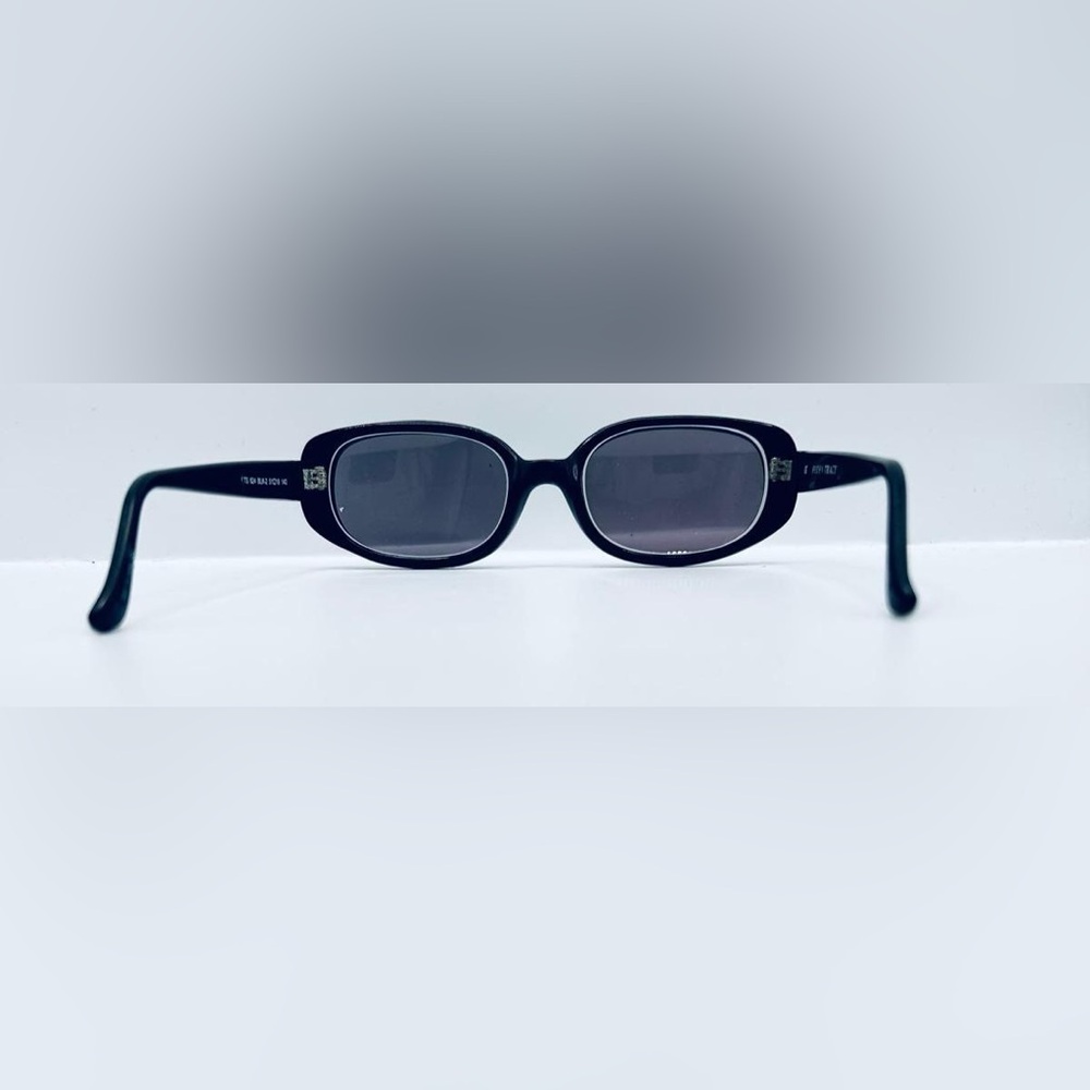 Ellen Tracy Black Oval Sunglasses Frames Only - Picture 6 of 8